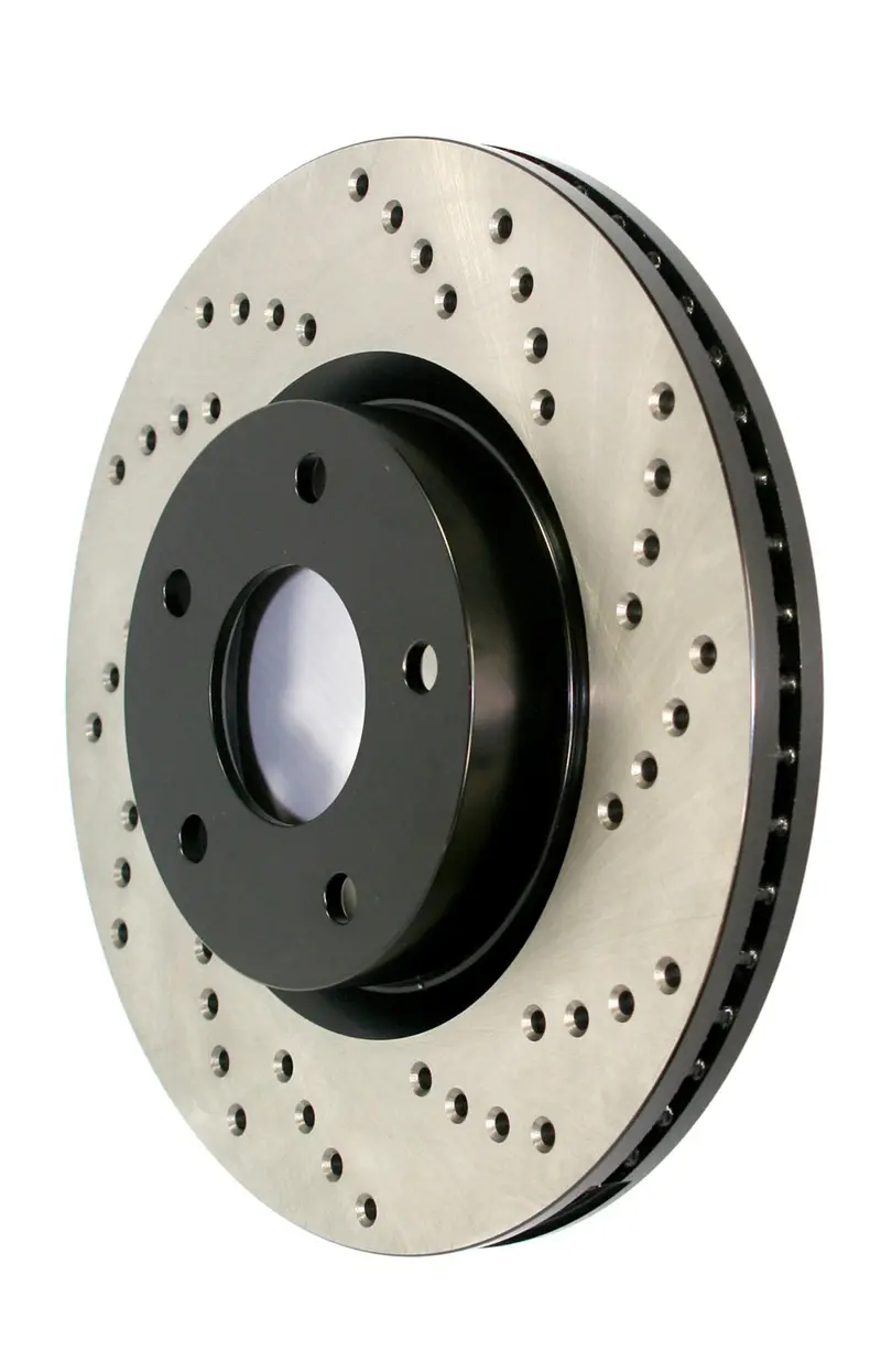 Stoptech Sport Cross-Drilled Front Left Brake Rotor – Lightweight, High-Heat Dissipation Design (Part #128.33040L) 1