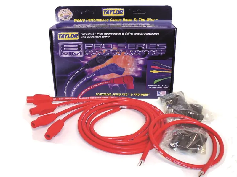 Taylor Cable Pro Wire 8Mm Ignition Set – Low-Resistance, Emi-Shielded Spark Plug Wires 1