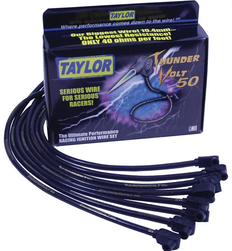 Taylor Cable Thundervolt 50 Ignition Wire Set – 10.4Mm Race-Grade, 90° Boots 1