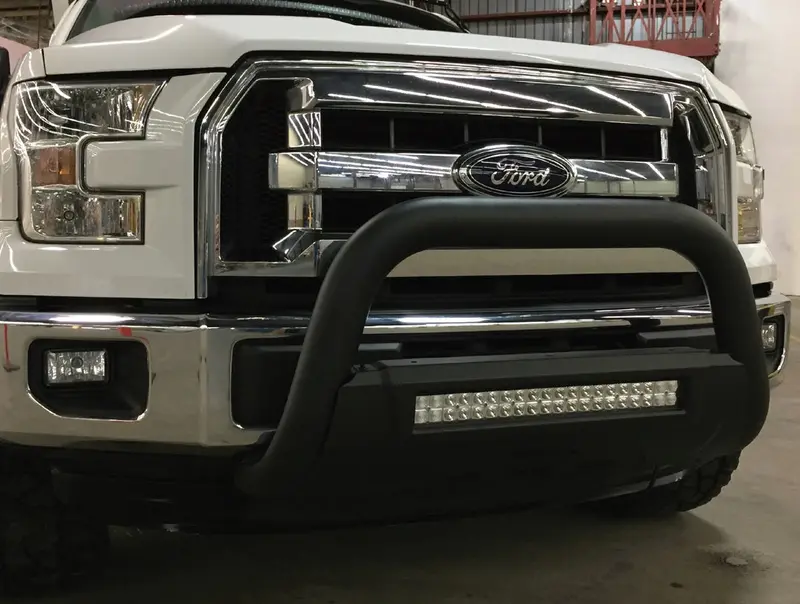 Trailfx B1609Bkit Steel Grille Guard With Bull Bar Design 1