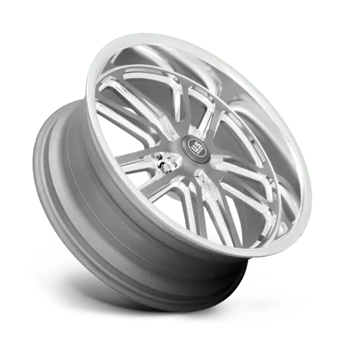 Us Mag U130 24X9 Inch Alloy Wheel – 5X5" Bolt Pattern, Matte Gunmetal With Machined Lip 1