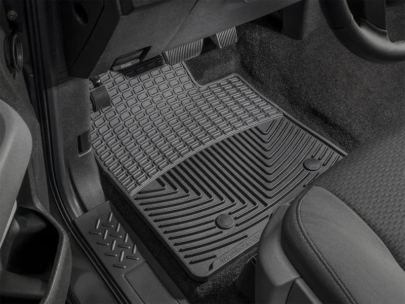 Weathertech W500 All-Weather Rear Floor Mats – Premium Black Trim 1